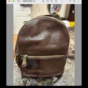 Small Hobo leather backpack